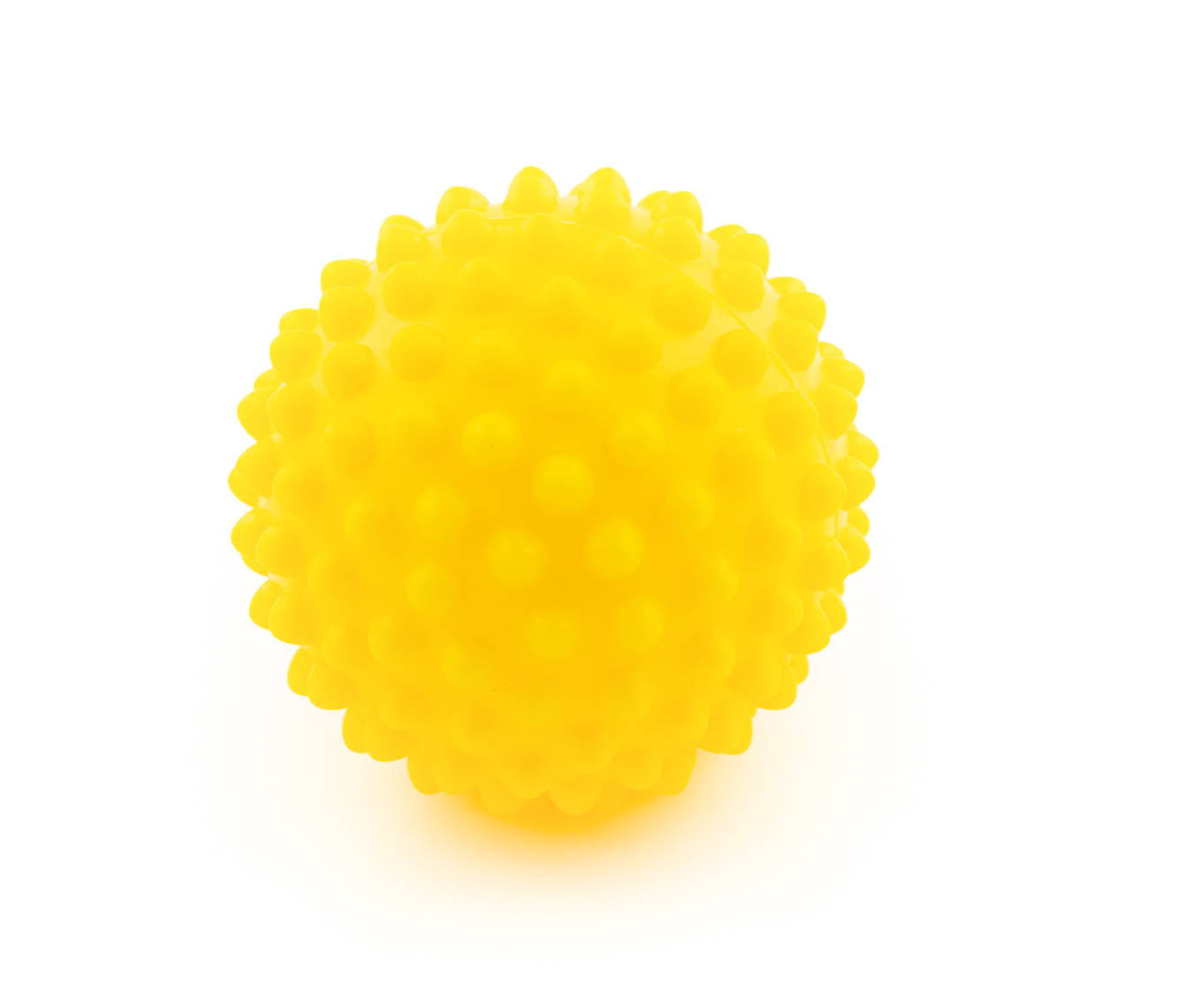 Massageboll Lillsputnik, gul, 10 cm, mjuk