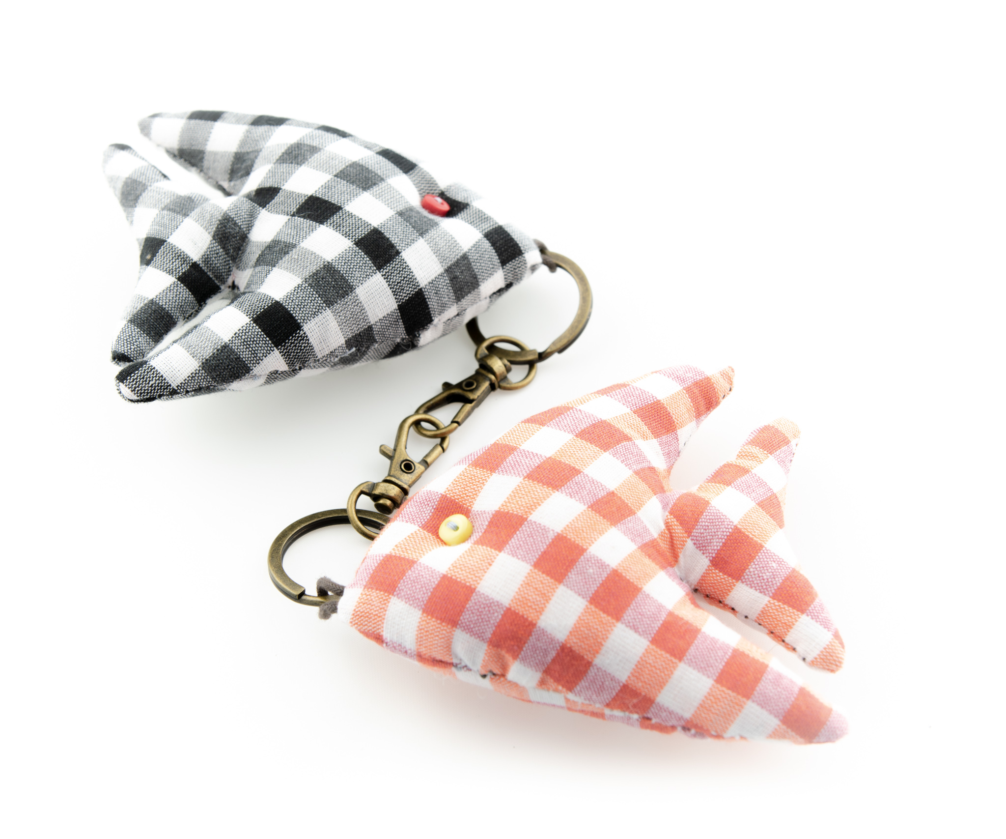 Välgörenhetsfisk nyckelring textil liten