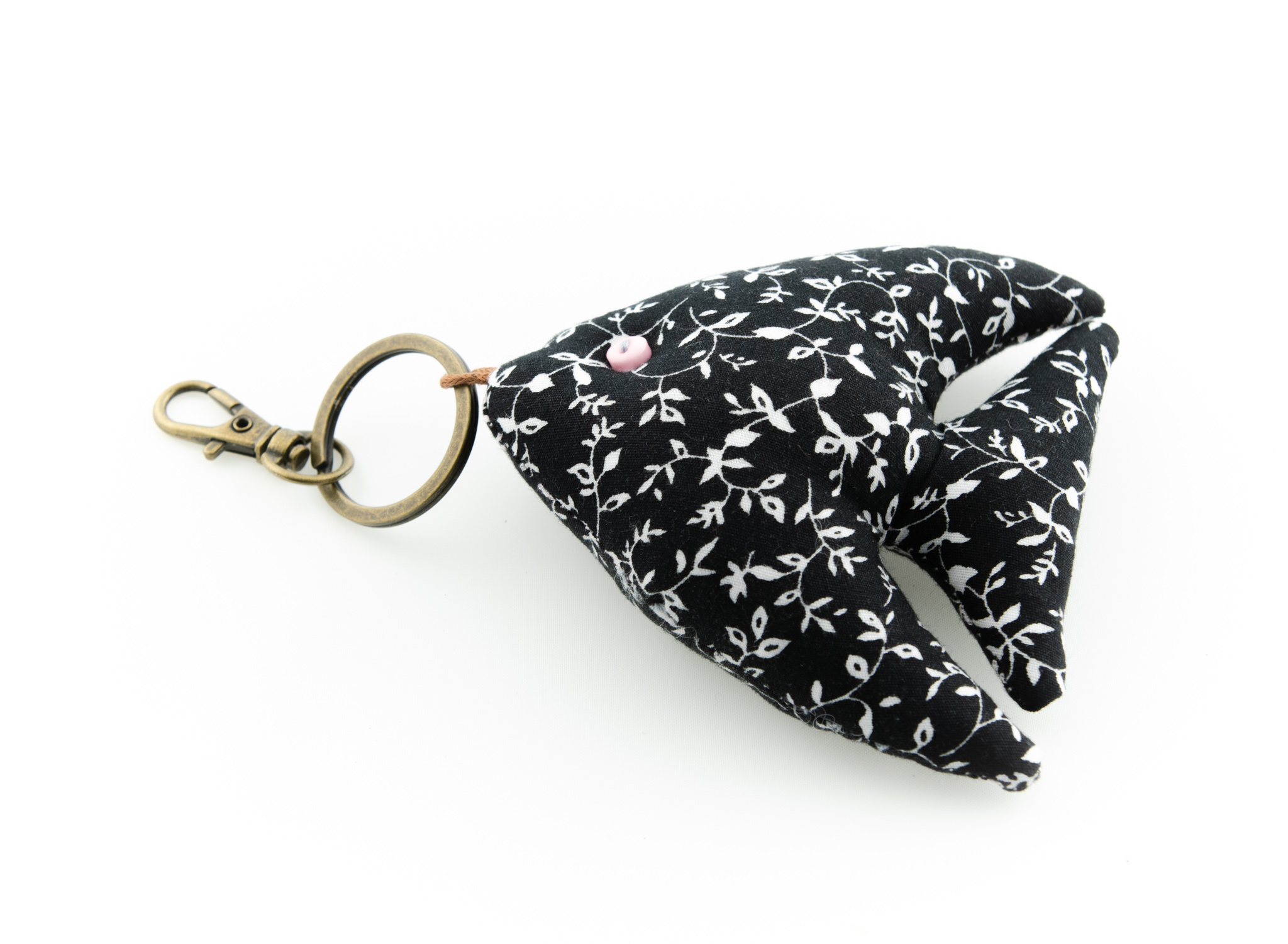 Välgörenhetsfisk nyckelring textil liten - 2