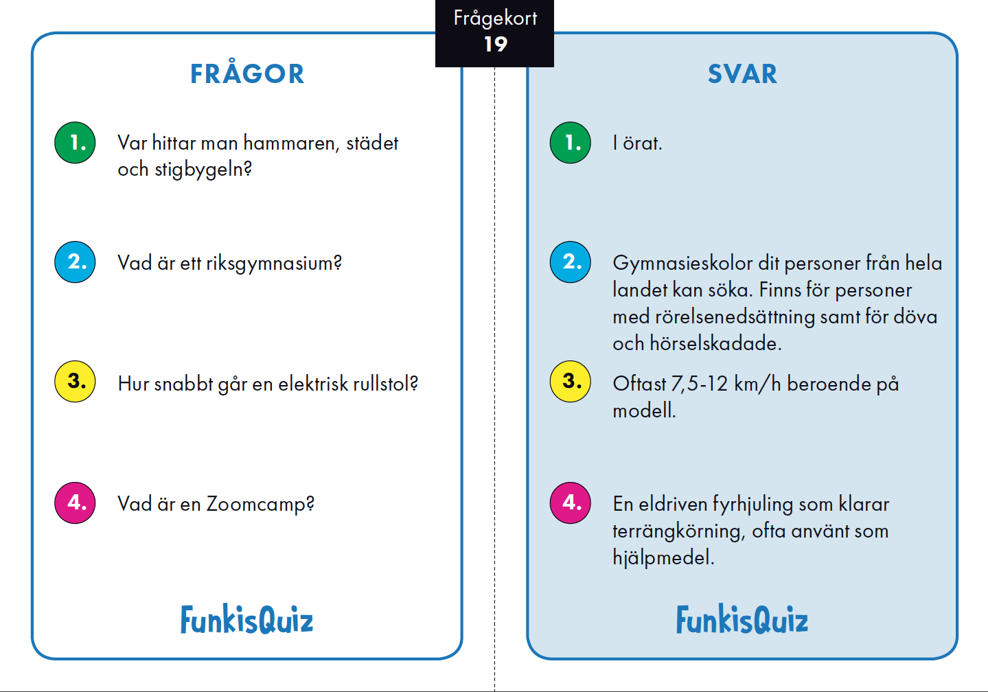 FunkisQuiz med funkisfrågor - 6
