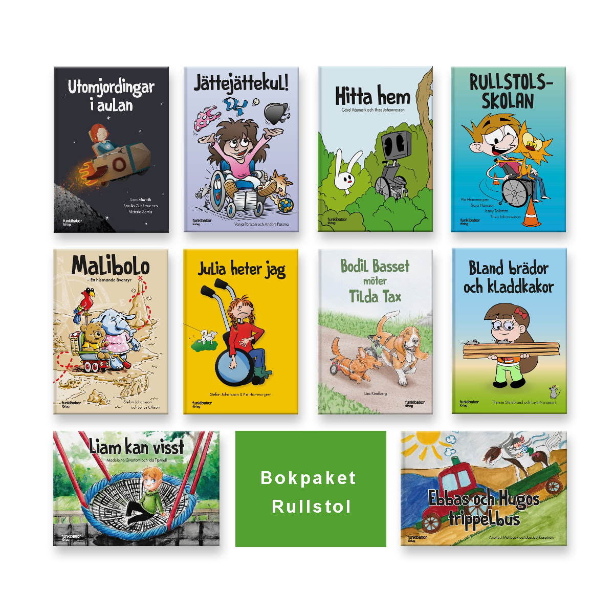 Bokpaketet rullstol (10 böcker) - 2