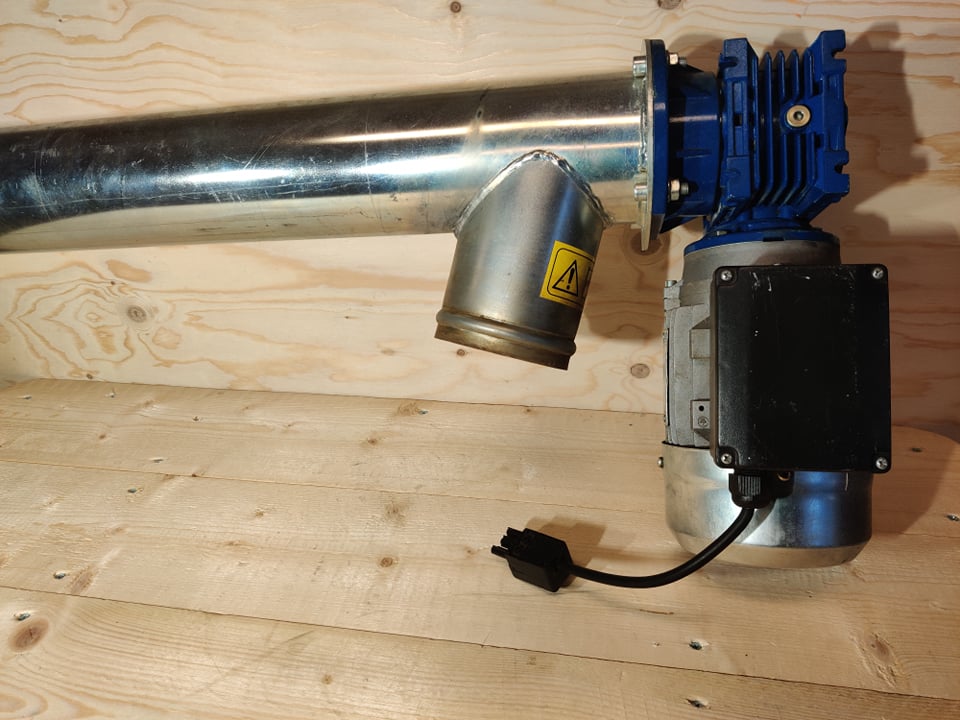 Externskruv 2,3 m med 250W motor