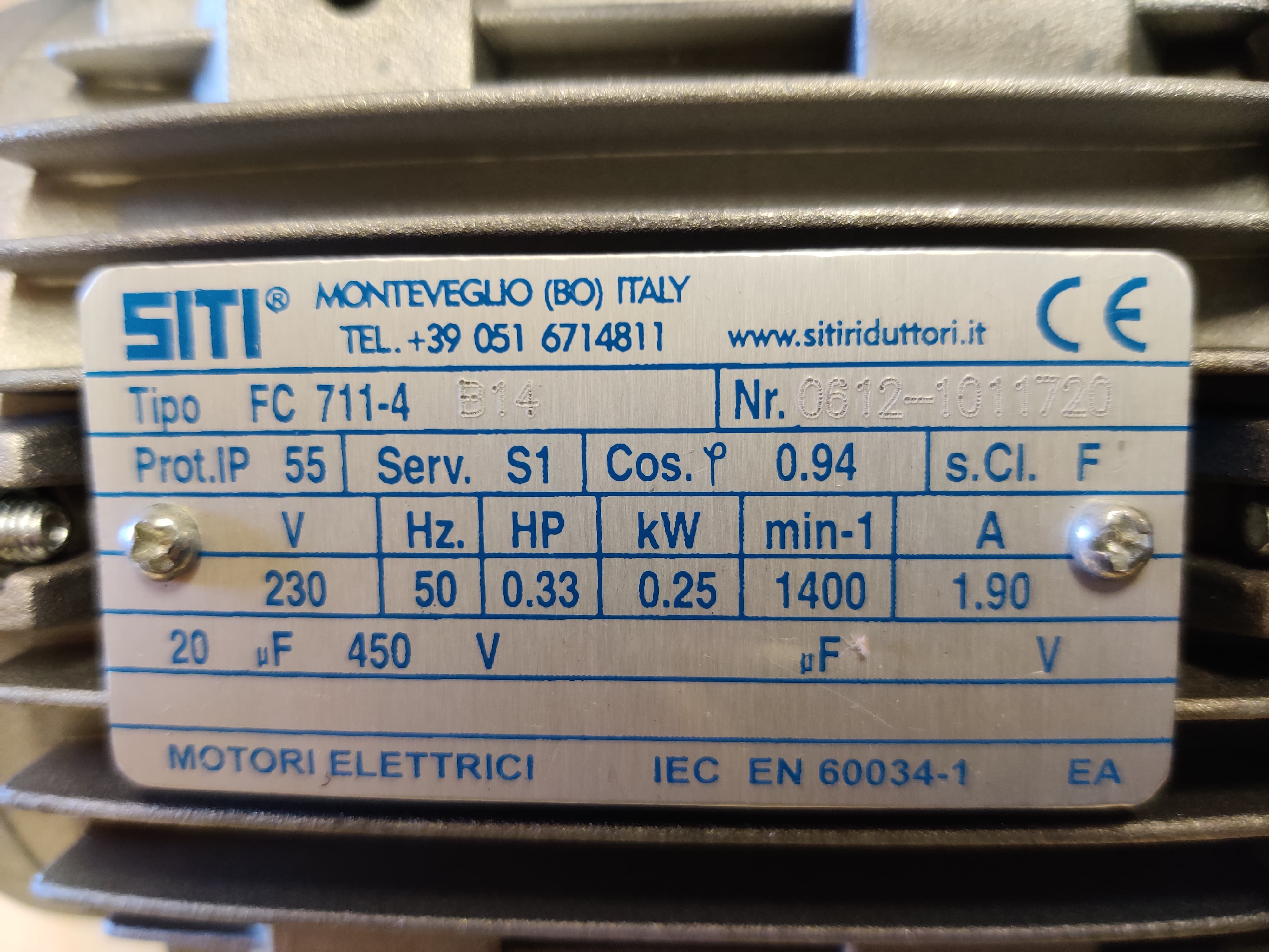 Externmotor 250w 1-fas - 3