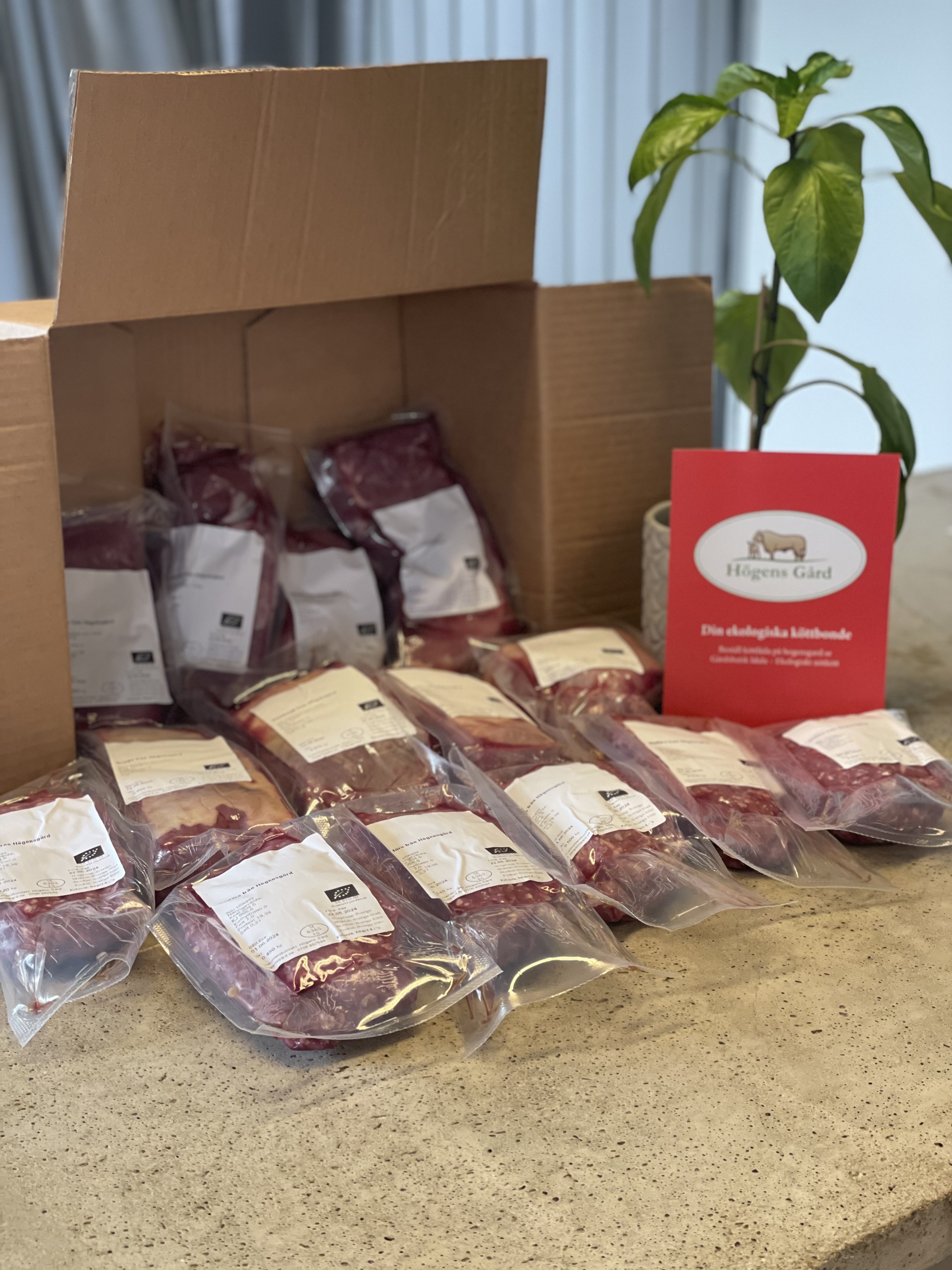 Lilla köttlådan 10 kg, utlämning Lördagen 26 September (Pris per kg)