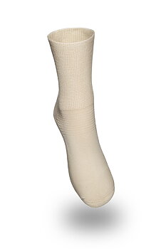 PROSOX  ANKEL, bomull. Tunn sula. Khaki.