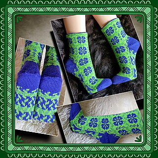 Blåklint sockor