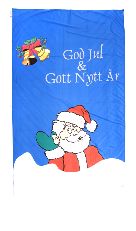 Christmas flag 240 cm - Blue