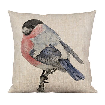 CUSHION BULLFINCH/RED ROBIN