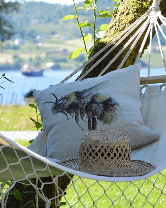 2-PIECE CUSHION BUMBLEBEE/WILD ROSE - 12