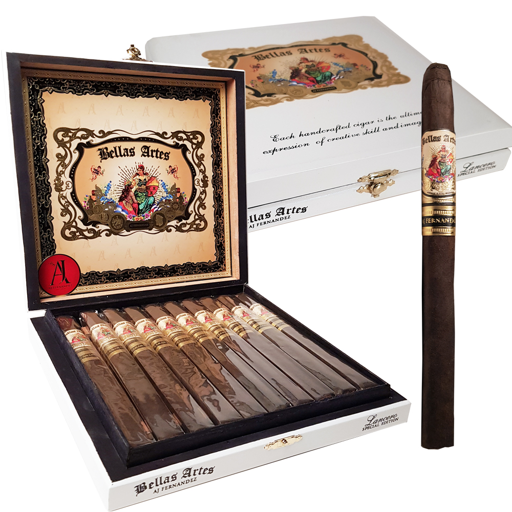 Aj Fernandez Bellas Artes Maduro Lancero Open Box 10p