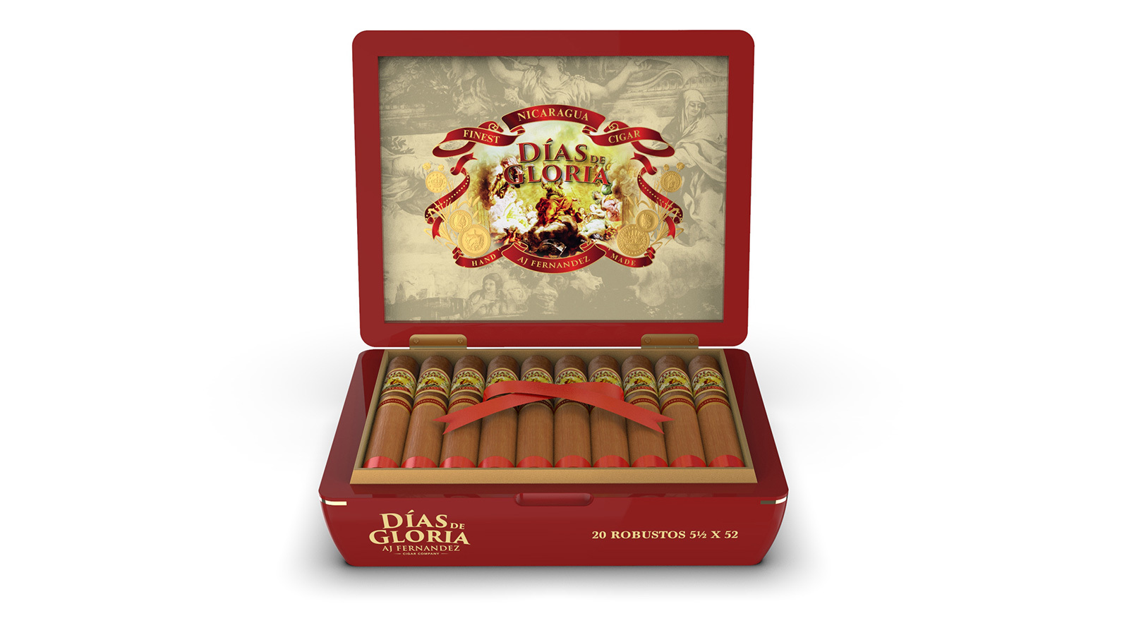 Aj Fernandez Dias De Gloria Robusto Open Box 20p
