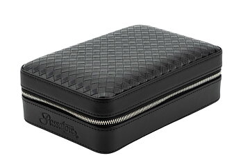 Passatore Resehumidor för 4-5 cigarrer - Svart struktur