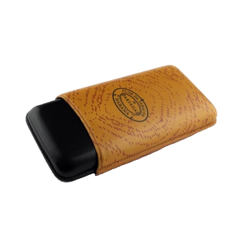 Partagas Cigarrfodral i äkta läder - 3 cigarrer
