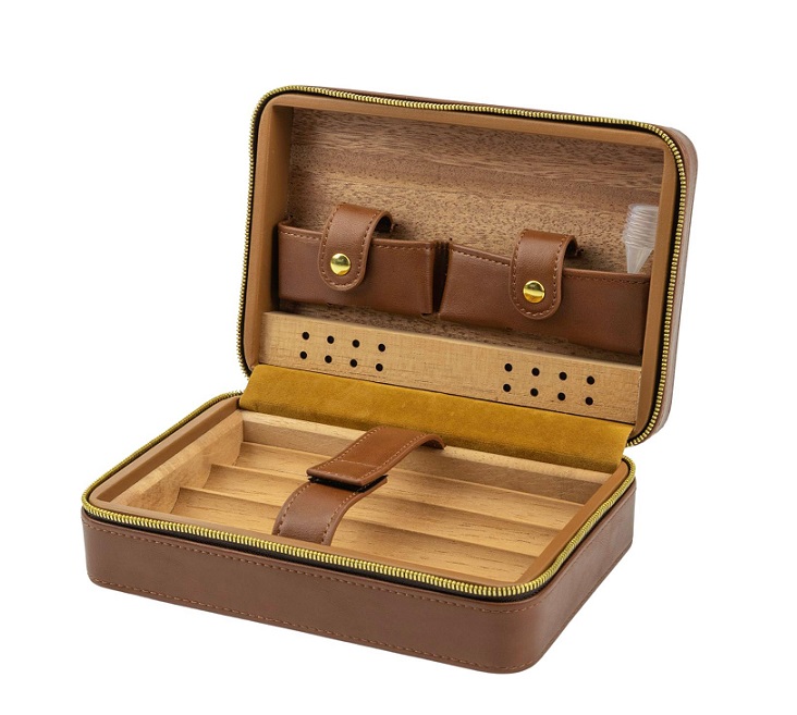 Passatore Resehumidor för 5 cigarrer - Brun - 2