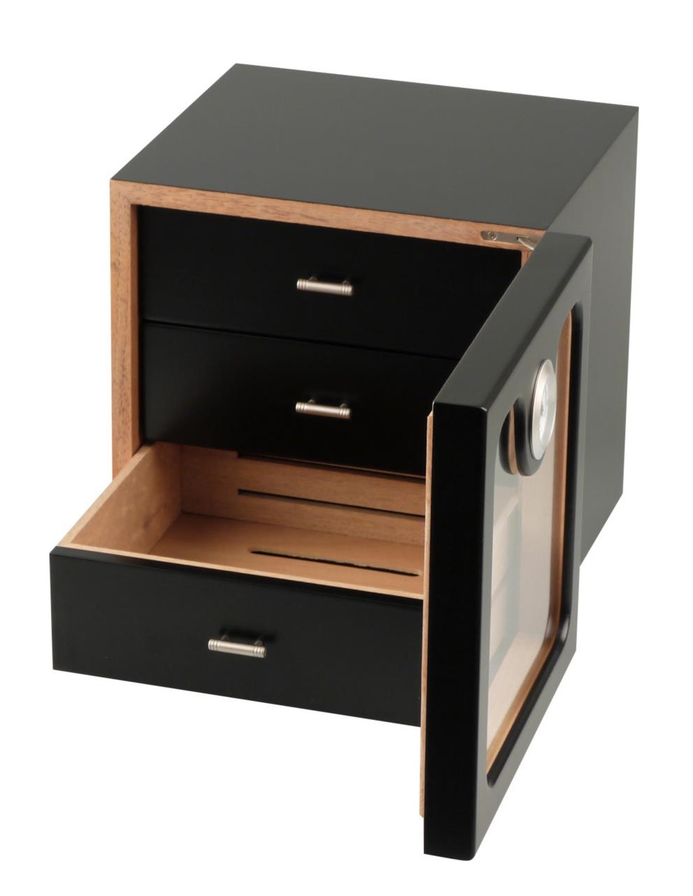 Humidor - Cigar Cabinet Black - 3