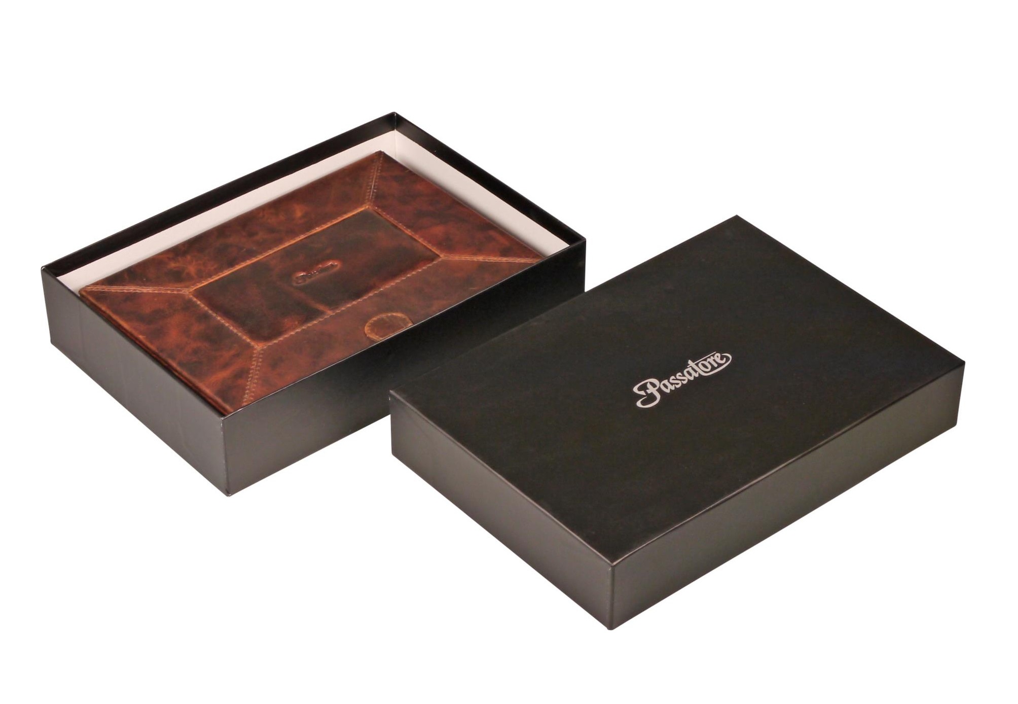 Humidor - Passatore Knapplås Antico/Brun Giftbox