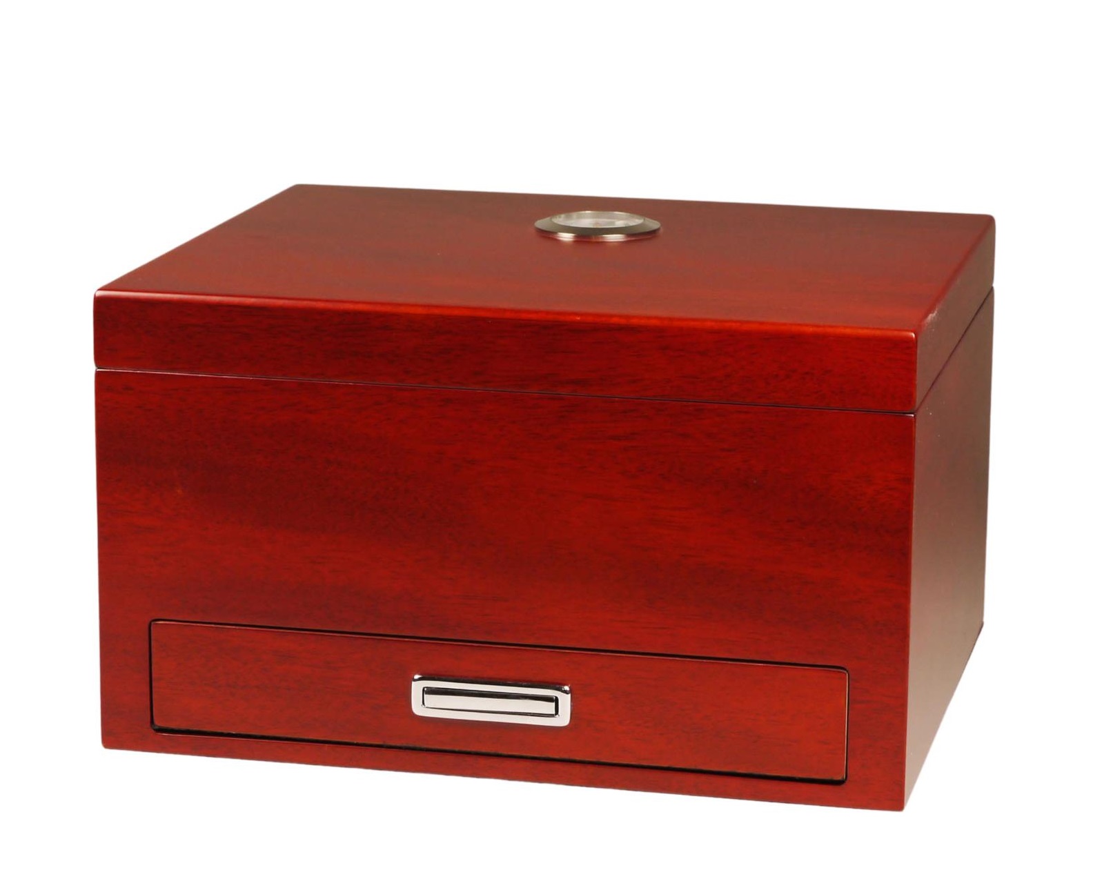 Humidor - Röd/brun med draglåda
