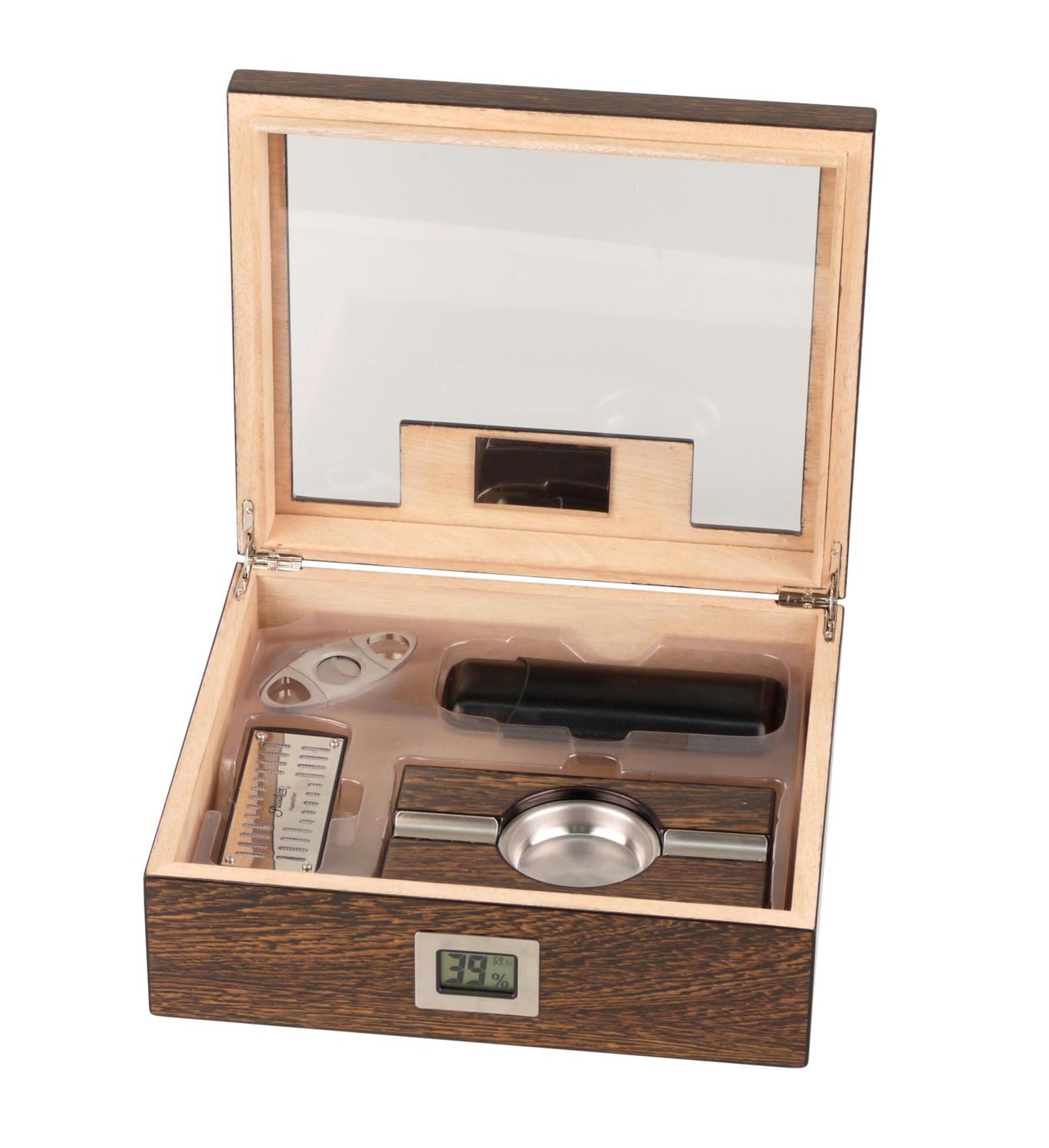 Humidorset Ironwood med glaslock