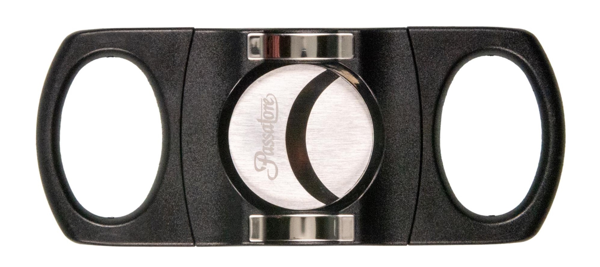 Passatore Cutter - Black with Cigar Rest