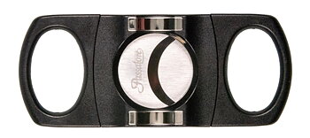 Passatore Cutter - Black with Cigar Rest