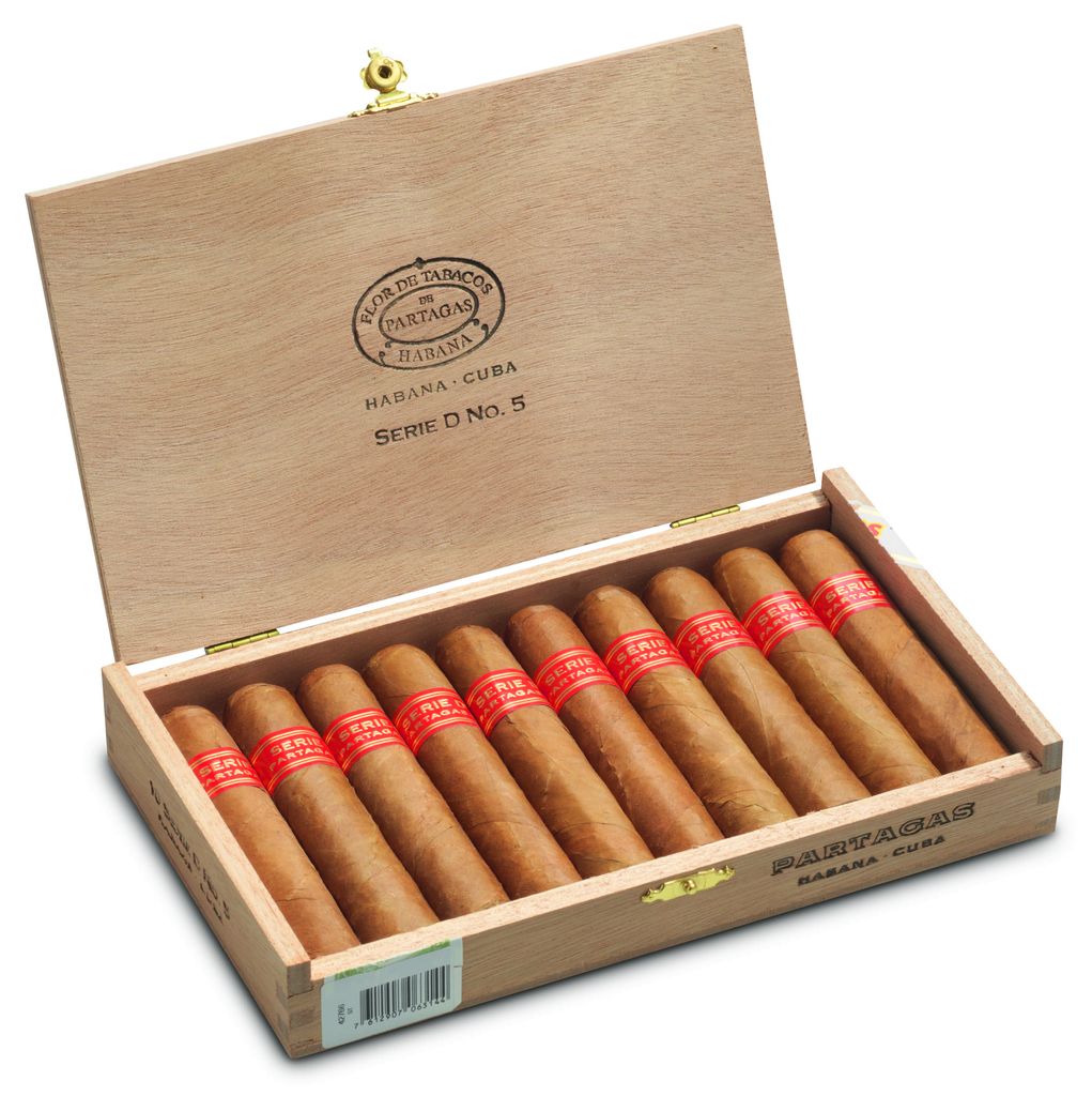 Partagas Serie D No. 5 Petit Robusto Open Box 10p