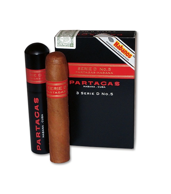 Partagas Serie D No. 5 Petit Robusto Tubos 3p