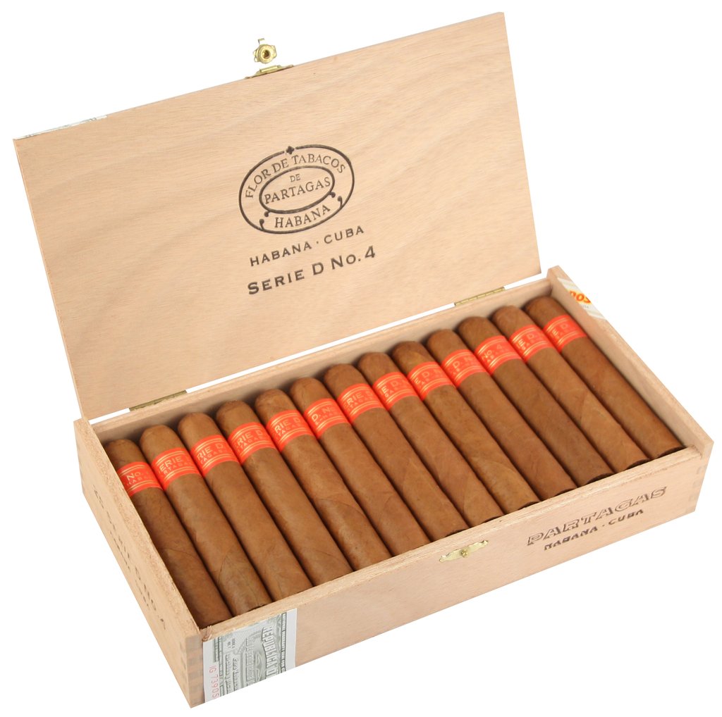 Partagas Serie D No. 4 Robusto Open Box 25p