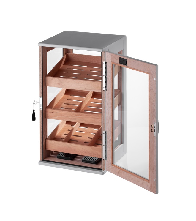 Angelo Humidor Cabinet Grey - 2