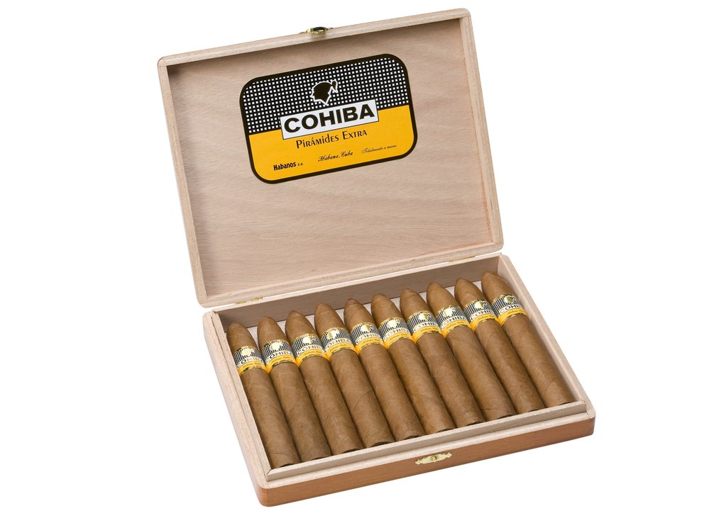 Cohiba Piramides Extras Open Box 10p