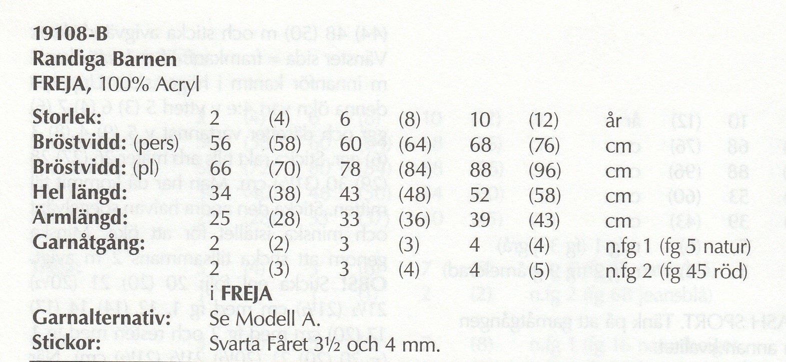 Mönsterbok i Baby, Freja, Raggsocksgarn och Oden - 15