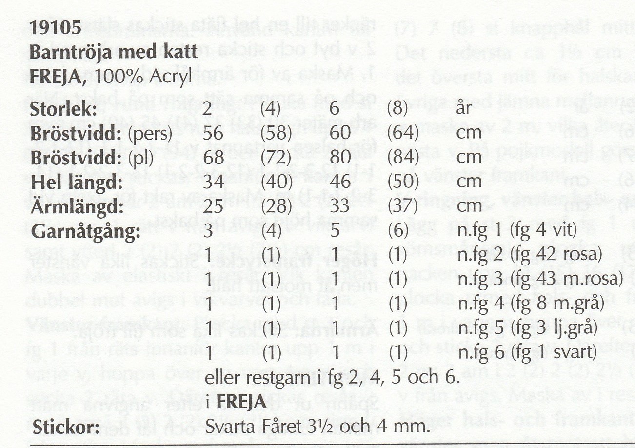 Mönsterbok i Baby, Freja, Raggsocksgarn och Oden - 10