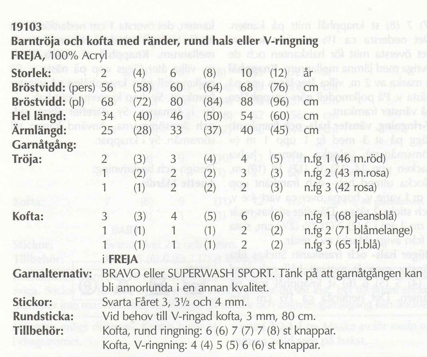 Mönsterbok i Baby, Freja, Raggsocksgarn och Oden - 6