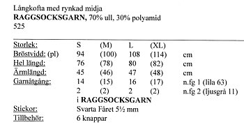 Stickbeskrivning i Raggsocksgarn från Svarta Fåret