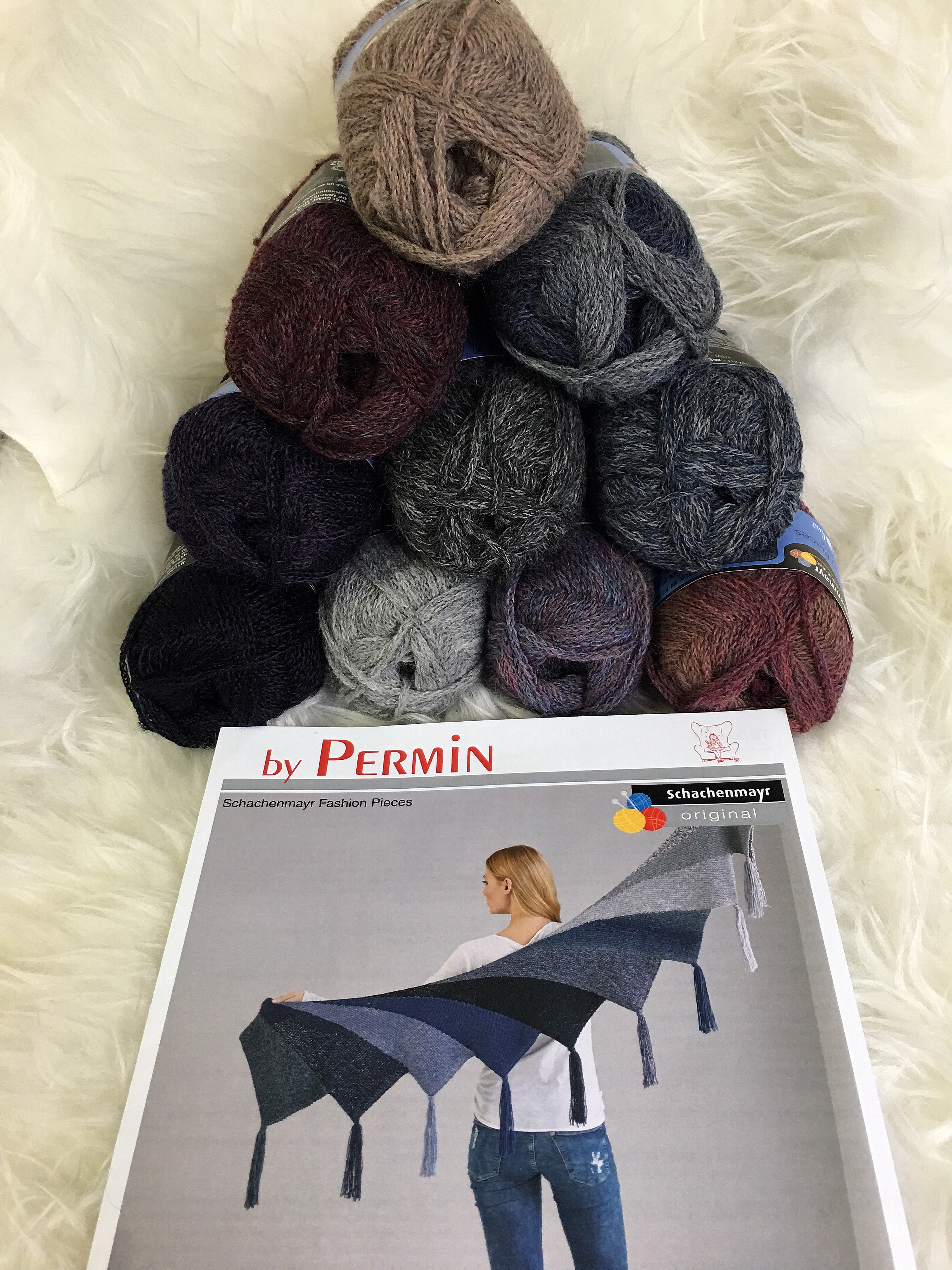 Garnkit till exklusiv sjal i Fashion Pieces Mélange - 3