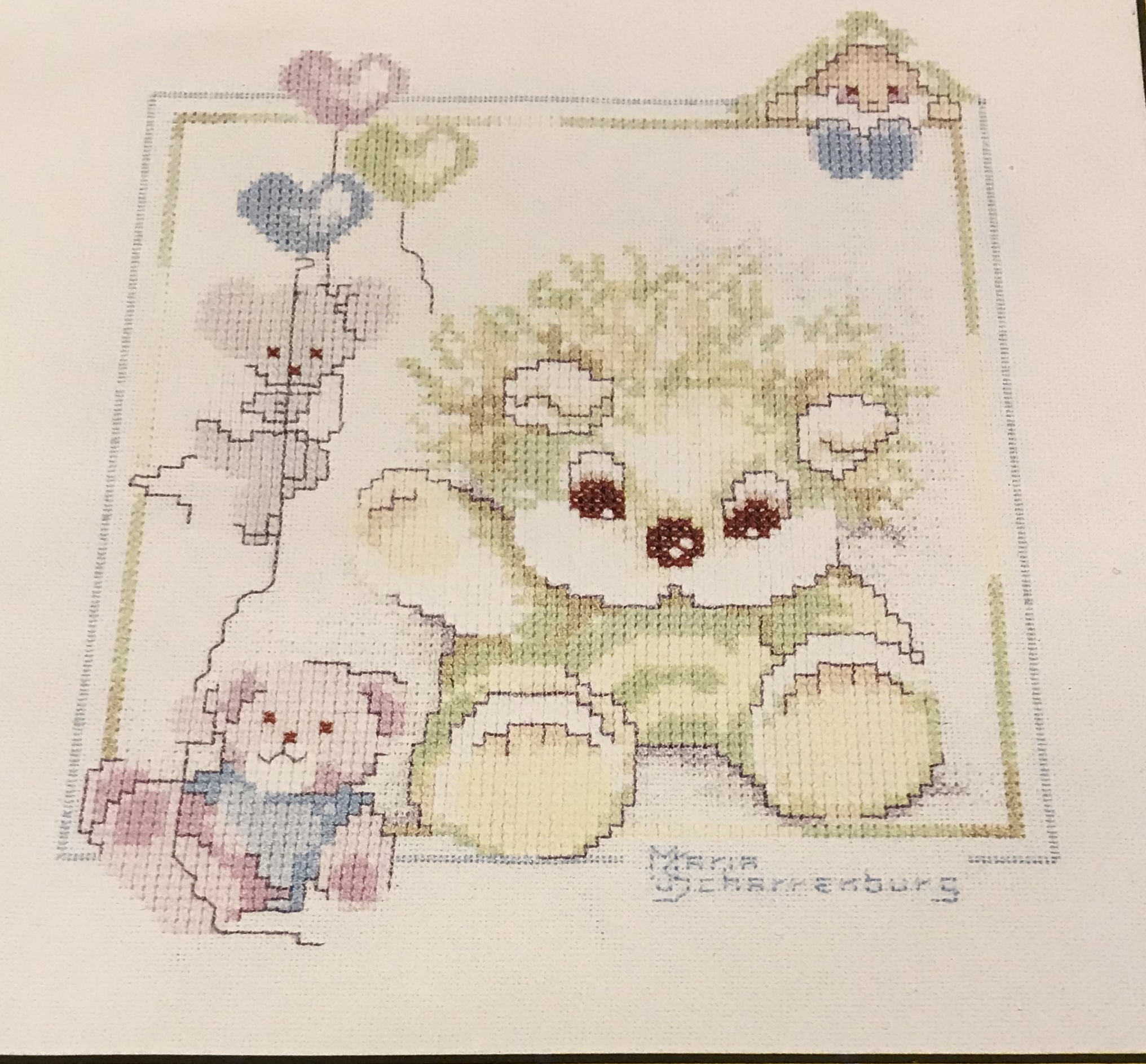 Barntavla. Knuffels från Maria van Scharrenburg.