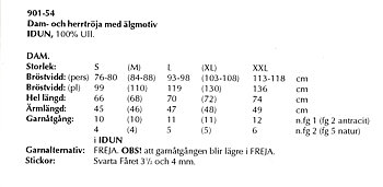 Stickbeskrivning i Freja
