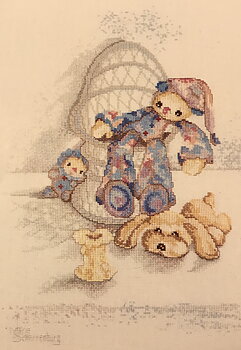 Barntavla. Klokhuis clown från Maria van Scharrenburg.