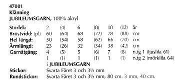 Mönsterbok i Jubileumsgarn / Freja