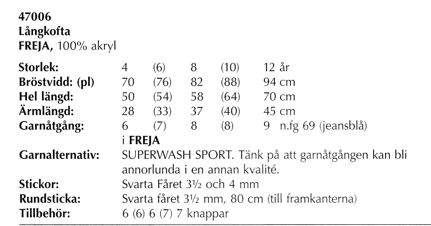 Mönsterbok i Jubileumsgarn / Freja - 12