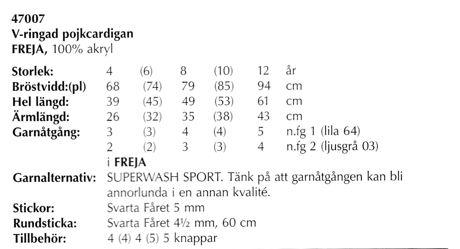 Mönsterbok i Jubileumsgarn / Freja - 14