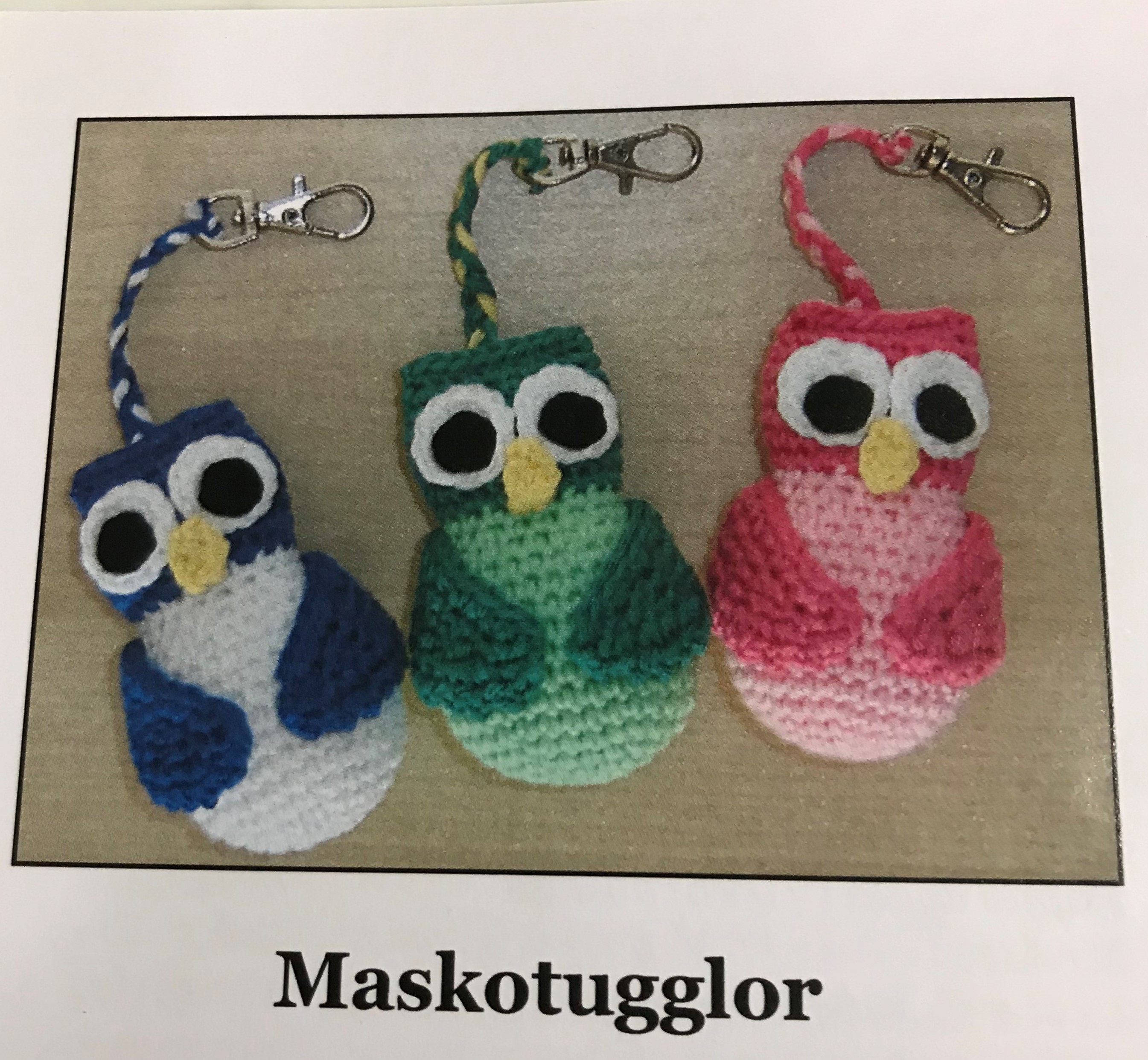 Virkmönster till ugglor i Svarta Fårets Tilda. - 2