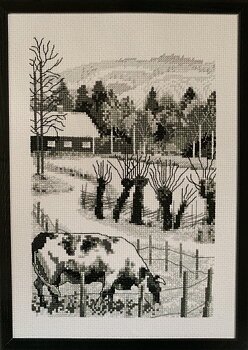 Tavla. Den gamla gården.