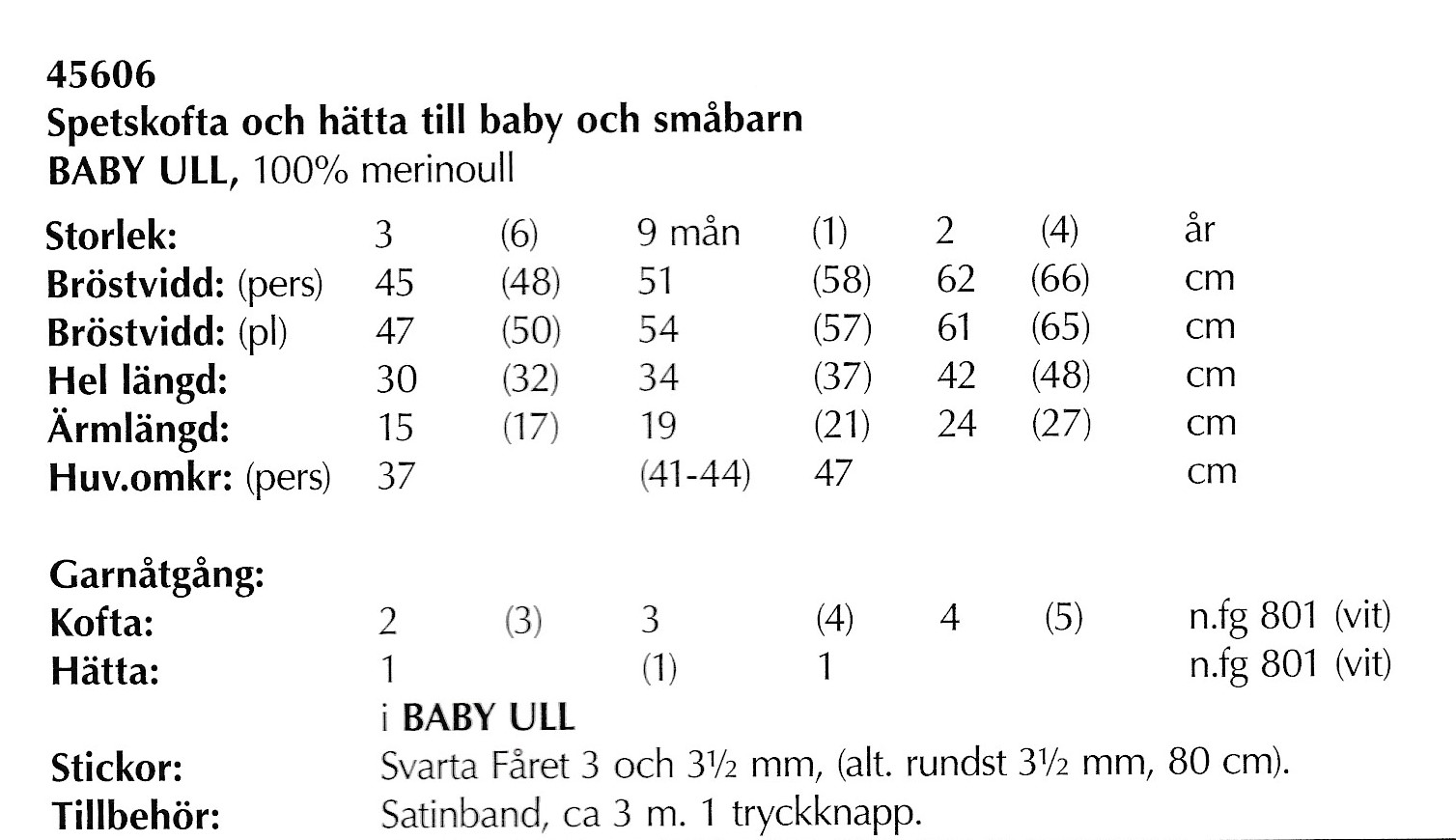 Mönsterbok i Baby ull - 12