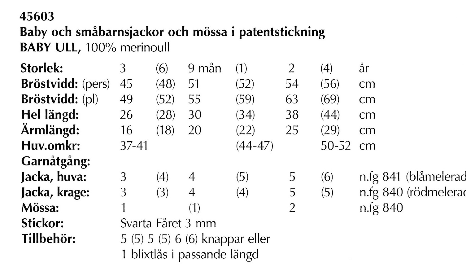 Mönsterbok i Baby ull - 6