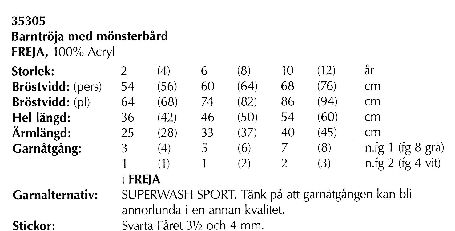 Mönsterbok  i Freja. - 10