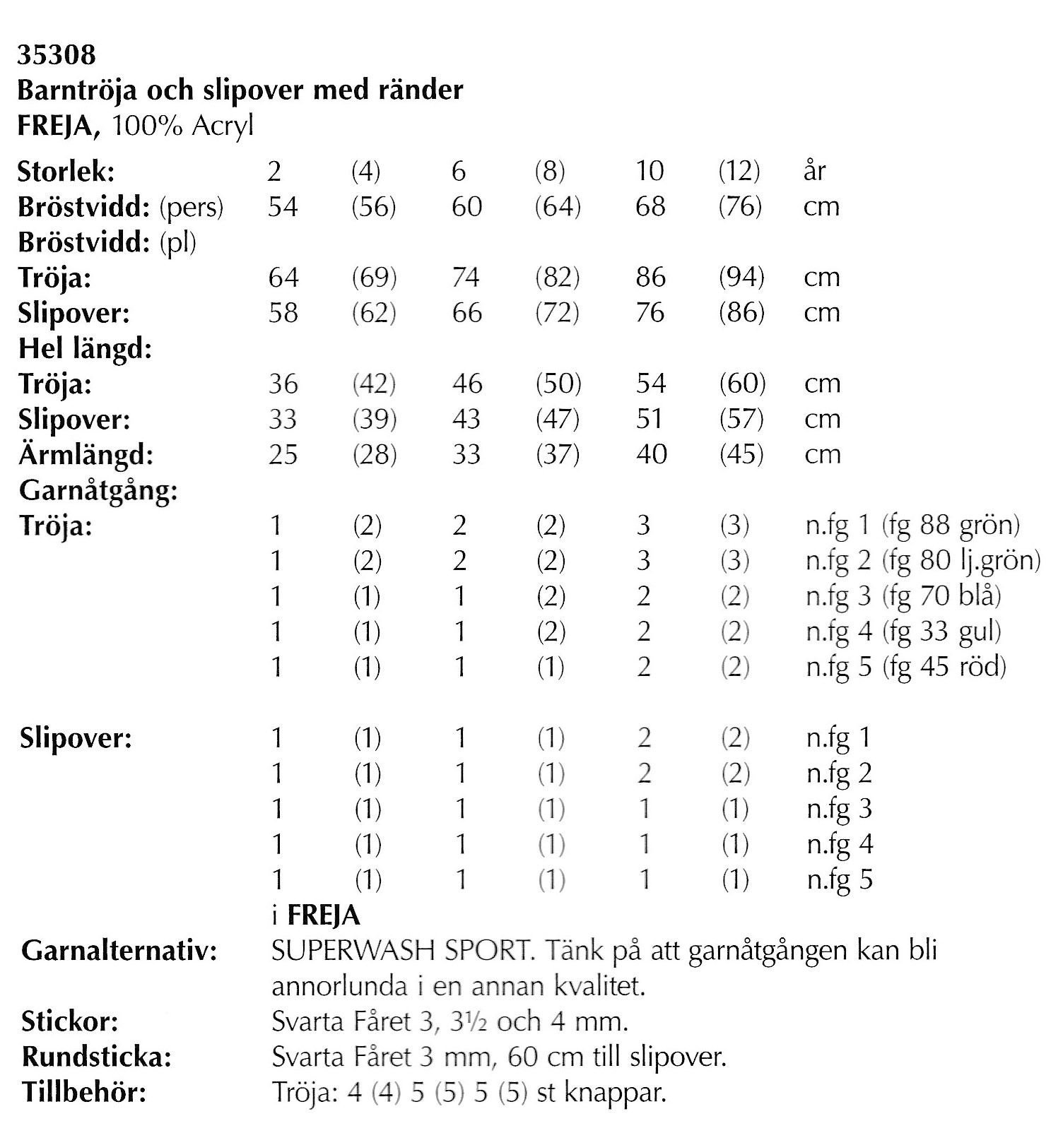 Mönsterbok  i Freja. - 16