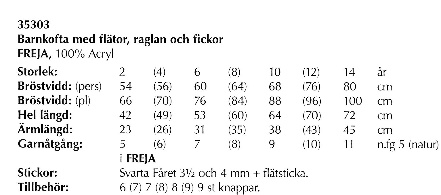 Mönsterbok  i Freja. - 6