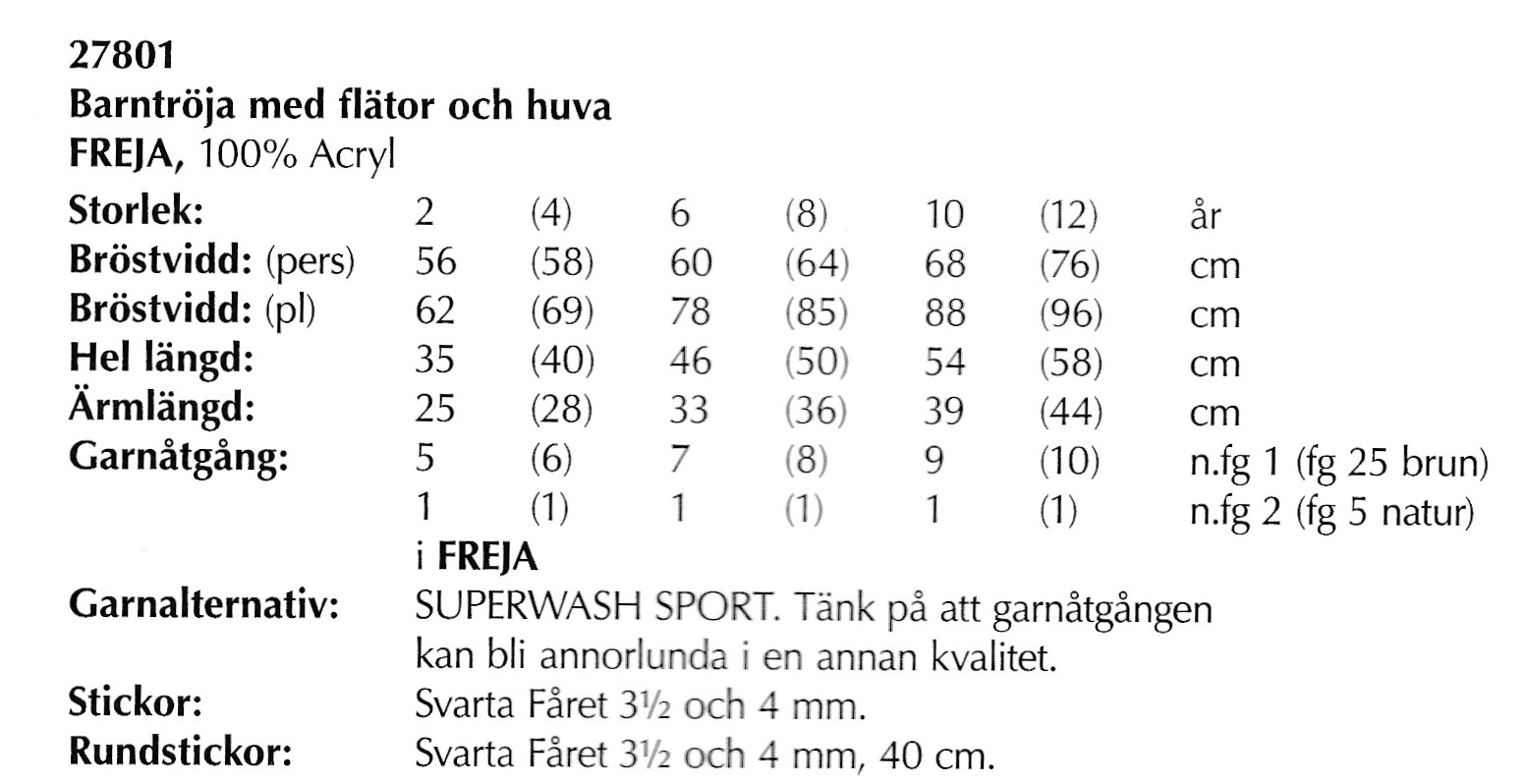 Mönsterbok i Freja - 2