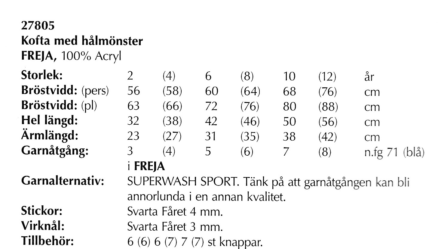Mönsterbok i Freja - 10