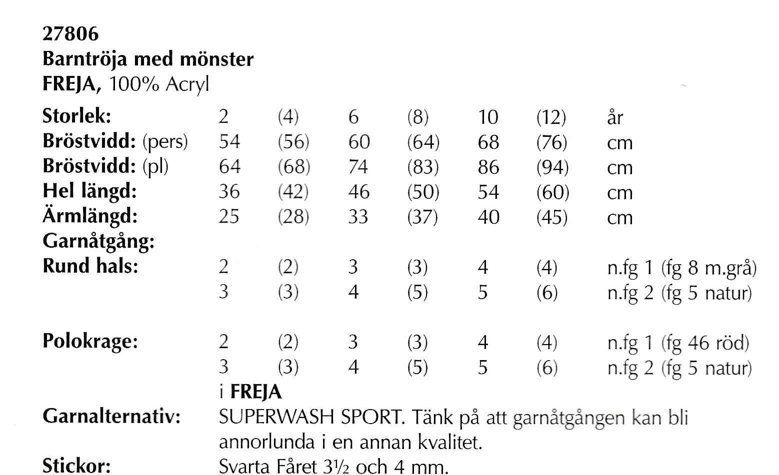 Mönsterbok i Freja - 12